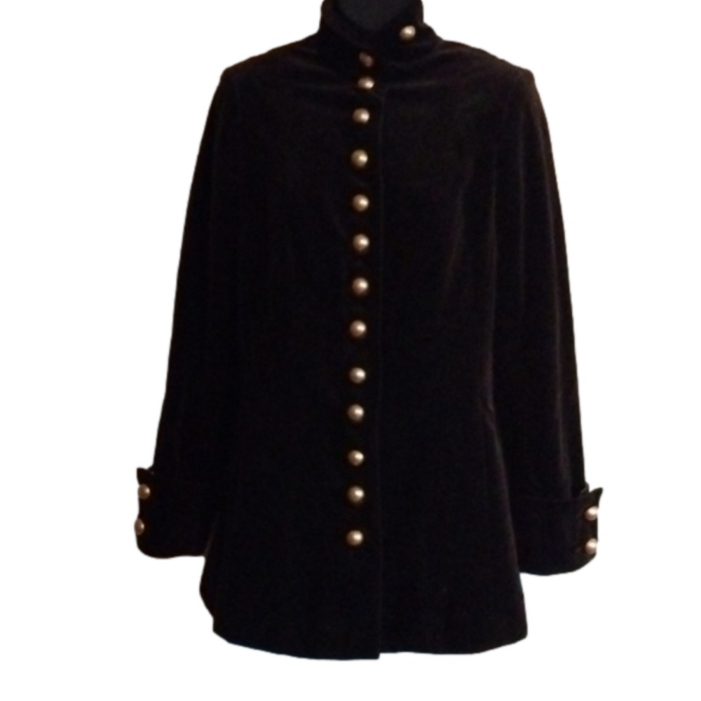 Fashionista Whimsy Goth look button down coat/ blazer. Size medium.